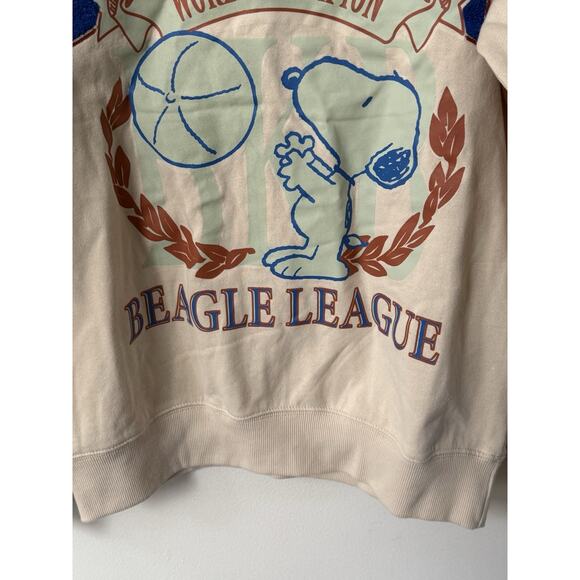 Peanuts Beagle League Snoopy World Champion Sweatshirt Size Small New Preppy - Picture 3 of 9